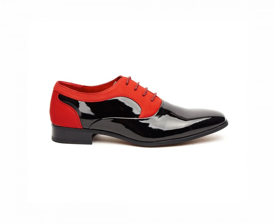 MENS PATENT SUEDE LACE-UP WEDDING SHOES ROSSELLINI ROBERTO